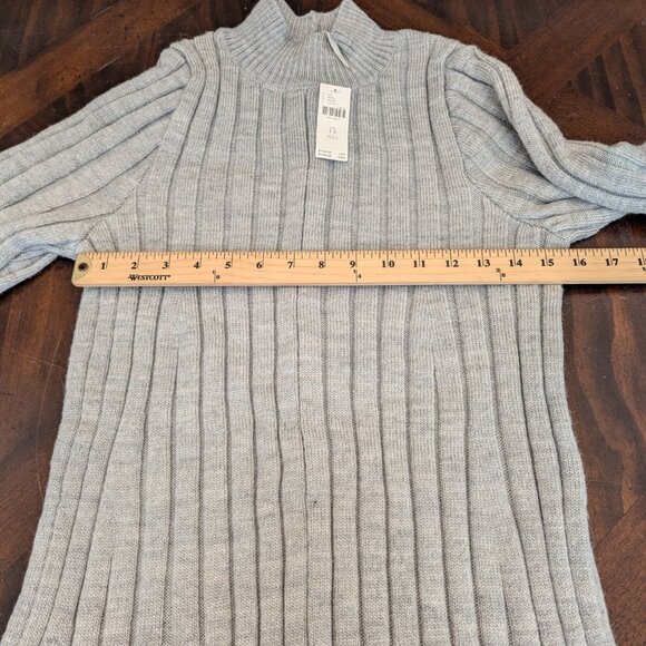 Anthropologie Long-Sleeve A-Line Sweater Mini Dress - Picture 7 of 9